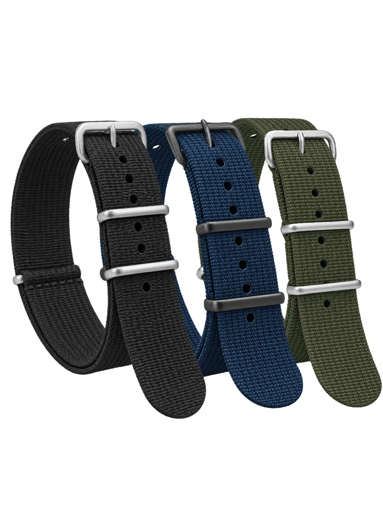 Nato Strap Nylon - Ribbed Nylon Strap For Seiko Military