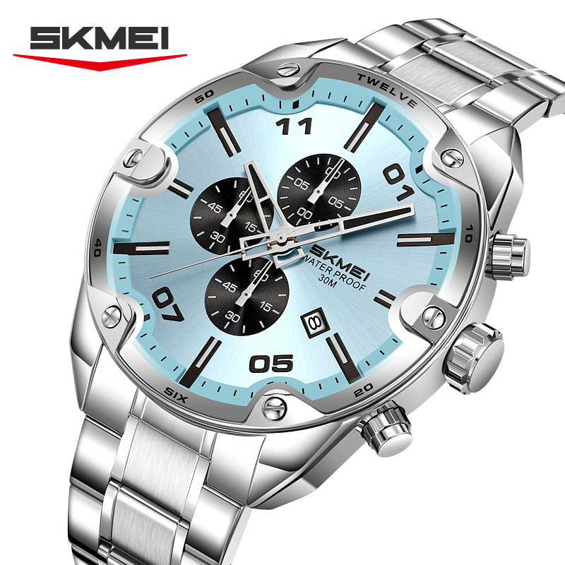 SKMEI 9387 Fashion Calendar Ch - Suede Strap Watch recension och pris
