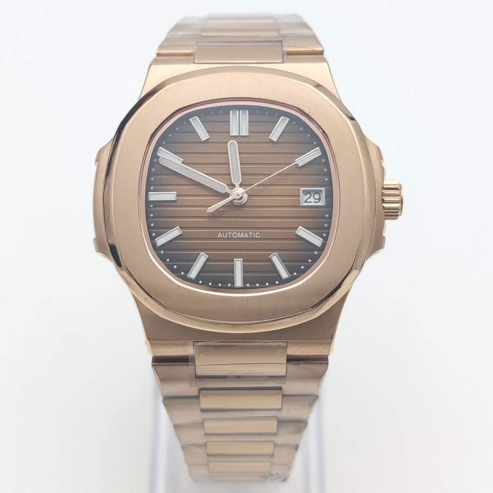 Luxury Rose Gold 40MM Square N - Patek Philippe Watch Nautilus recension och pris