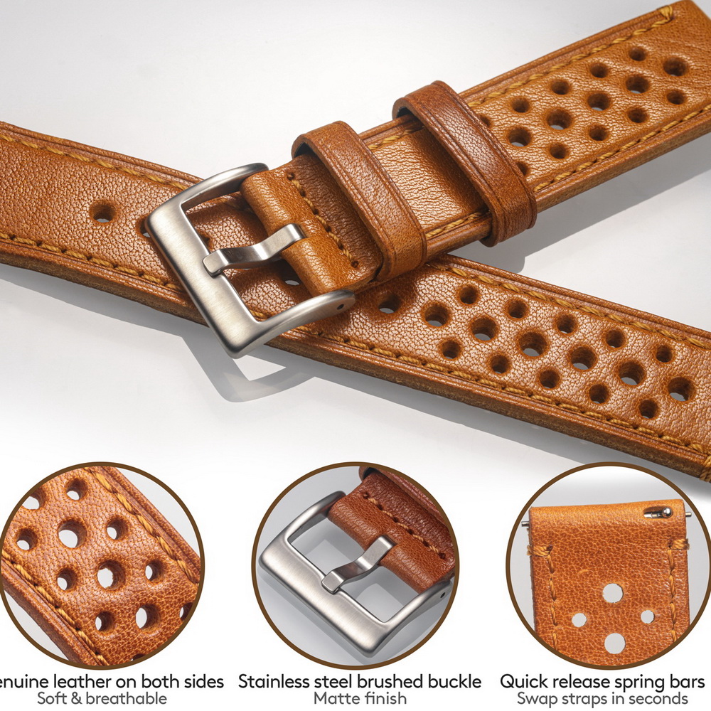 Hemsut Cowhide Watch Band Quic - Nato Strap Nylon recension och pris